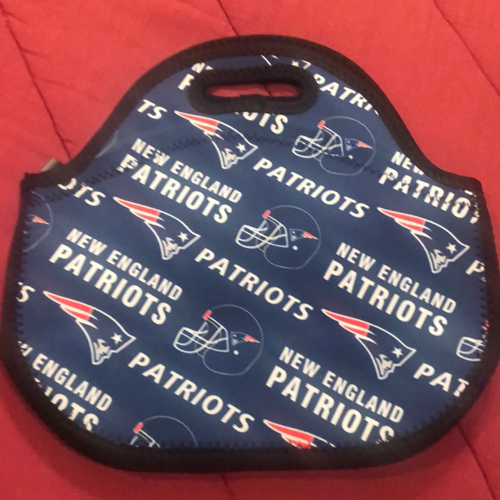 New England Patriots Lunch Bag w/zipper top. New Never Used